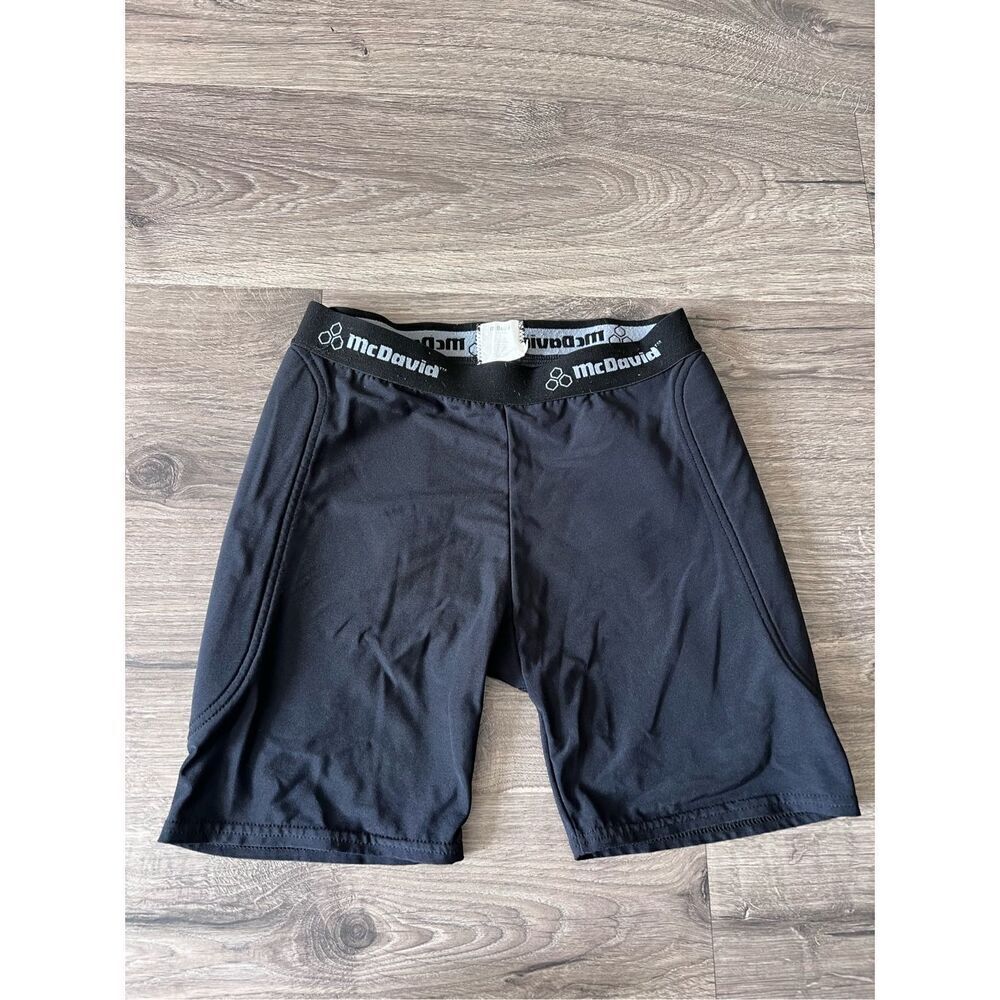McDavid Womens L Black Sliding Shorts Softball Baseball Compression Made in USA